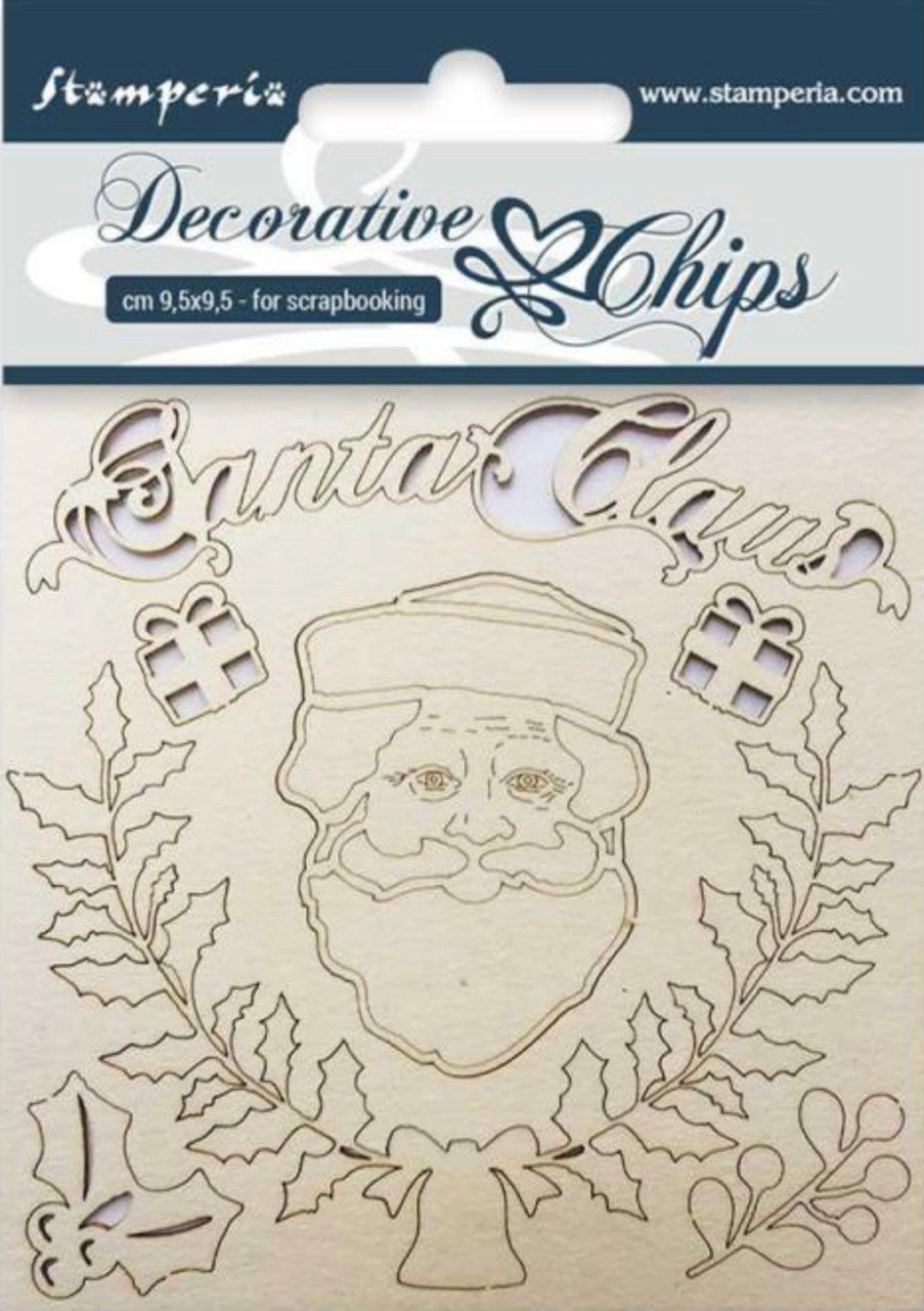 Stamperia Decorative Chips Santa Claus